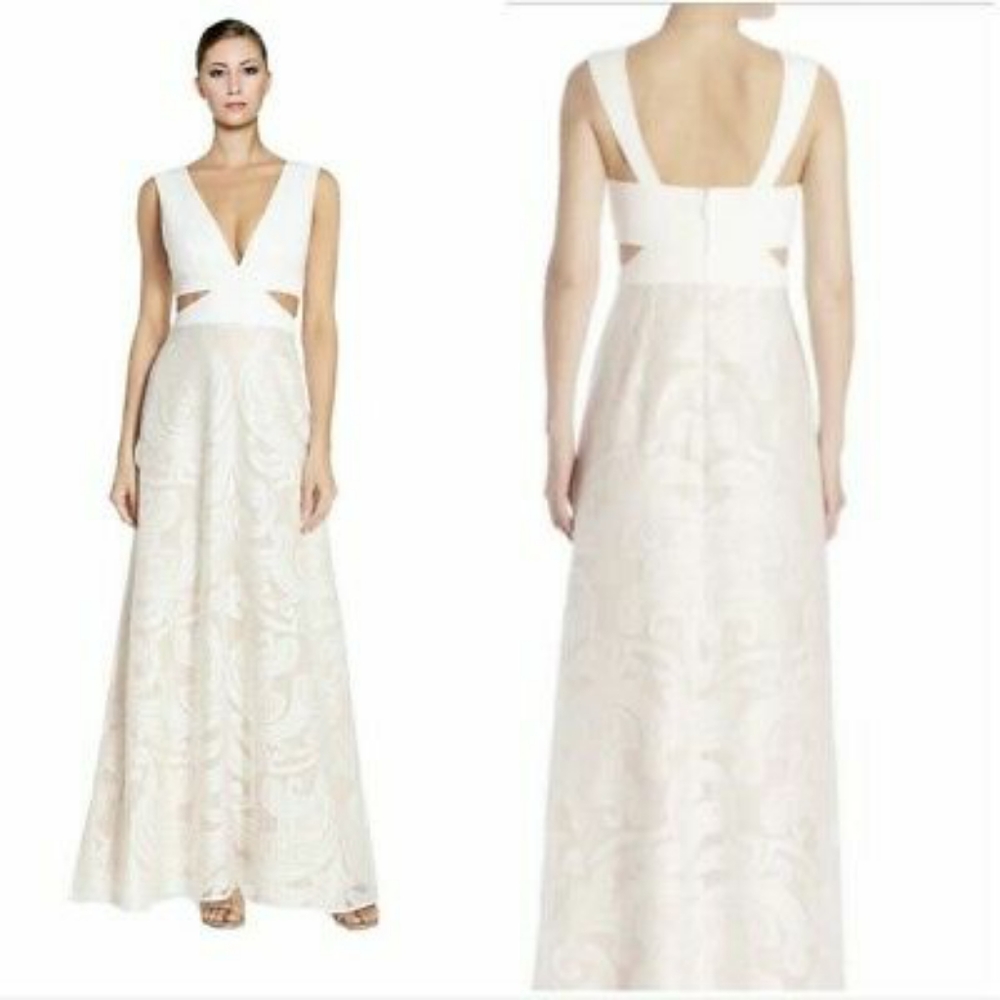 BCBG Maxazria Marilyne Off White Dress Size 0